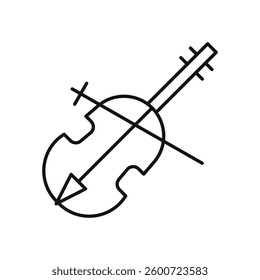 Cello icon isolated. simple vector icon on white background
