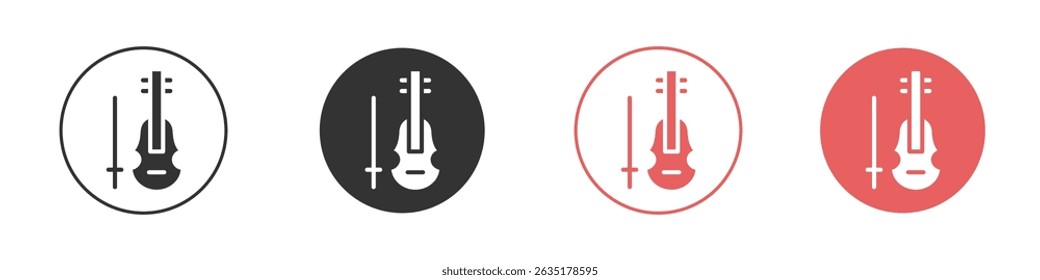 ícone violoncelo vetor modelo de design estilo simples e limpo