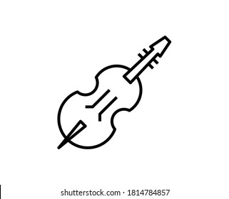 Cello icon vector, cello vector illustration, solid illustration, pictogram isolated on white, musical instrument icon, cello, cello musical icon
