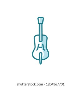 cello icon vector. music icon modern style