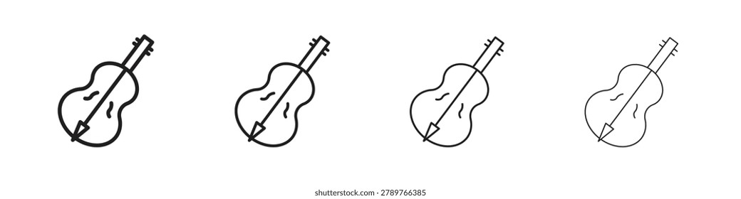 Cello icon vector for website and app UI