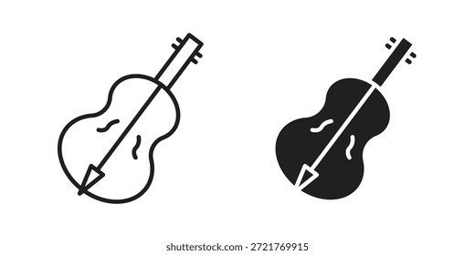 Ícone de violoncelo para o design do seu site, logotipo, aplicativo, UI. EPS10