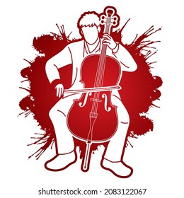 Cello Musician Orchestra Instrument Graphic Vector