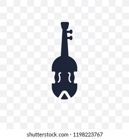 Cello transparent icon. Cello symbol design from Music collection. Simple element vector illustration on transparent background.