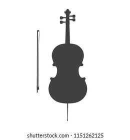 Cello vector illustration isolated on white background