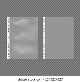 Cellophane file for paper A4. Memorable and smooth transparent file. 