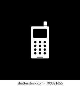 Cellphone with antenna vector icon