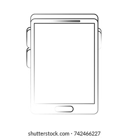 cellphone with blank screen icon image 