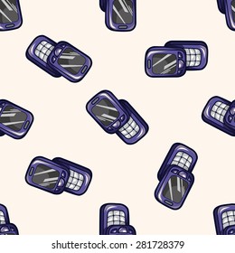 cellphone , cartoon seamless pattern background