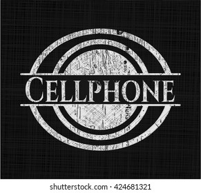 Cellphone chalk emblem
