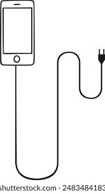 cellphone with charging cable slot