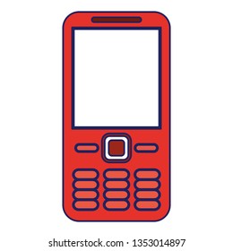 Cellphone communication device blue lines