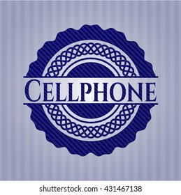 Mobiltelefon mit Denim-Textur