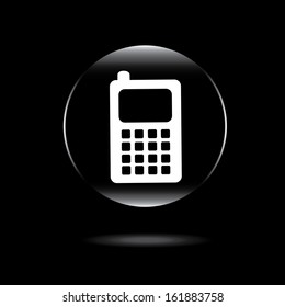 cellphone design over black background vector illustration 