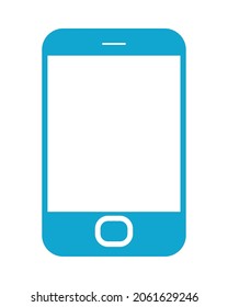 cellphone device icon on white background