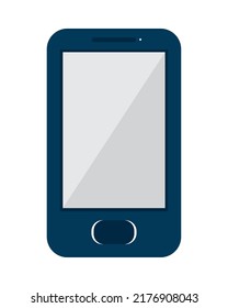 cellphone device icon on white background