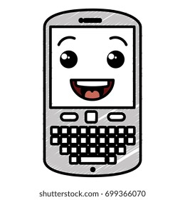 cellphone device kawaii character
