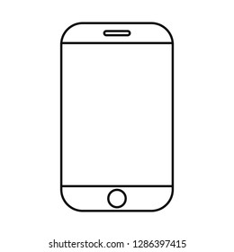 cellphone device on white background