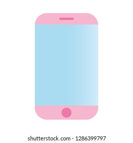 cellphone device on white background