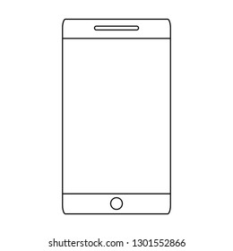 cellphone device on white background