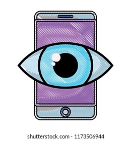 cellphone and eye design