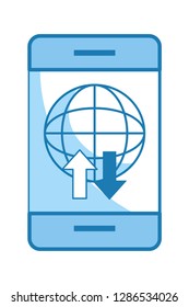 cellphone with globe