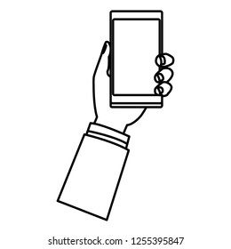 cellphone and hand holding