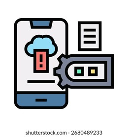 Elemento del icono del teléfono móvil para el diseño