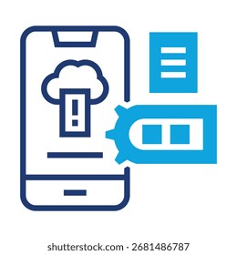 Elemento del icono del teléfono móvil para el diseño