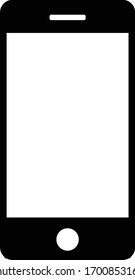 Cellphone Icon iPhone style. Simple and minimalist. 