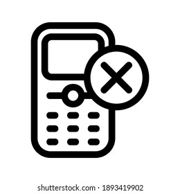 Cellphone icon or logo isolated sign symbol vector illustration - high quality black style vector icons
