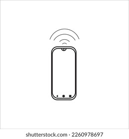 cellphone icon logo vector design