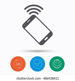 Cellphone icon. Mobile phone communication.