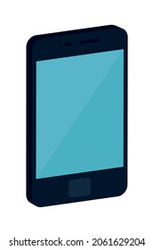 cellphone icon on white background
