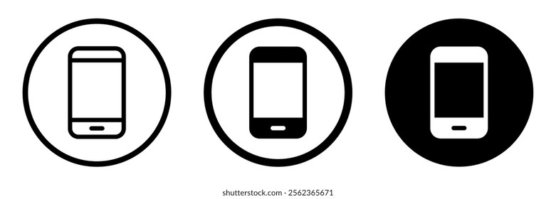 cellphone icon vector. cellphone number, symbol, sign