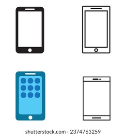 cellphone icon vector template illustration logo design