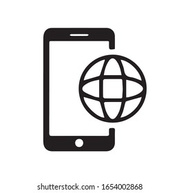 Cellphone Internet Connection vector icon modern and simple flat symbol for web site, mobile, logo, app, UI