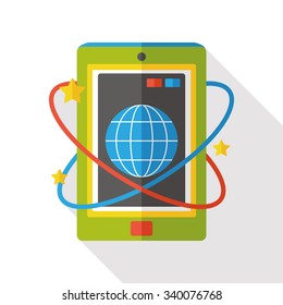 cellphone internet flat icon