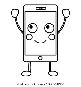 cellphone kawaii icon image 