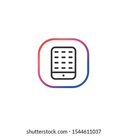 Cellphone  - Line Vector Icon
