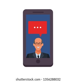 cellphone with a man