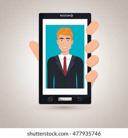 cellphone man find hand