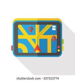 cellphone map flat icon