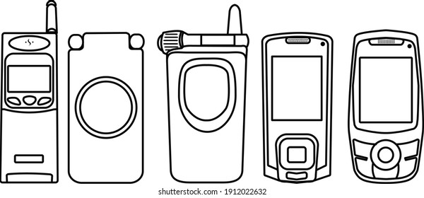 cellphone mobile folder old phone 
