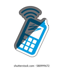 Cellphone Mobile technology icon vector illustration graphic design