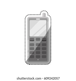 Cellphone mobile technology icon vector illustration graphic design