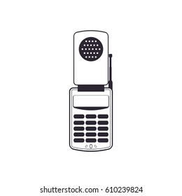Cellphone mobile technology icon vector illustration graphic design
