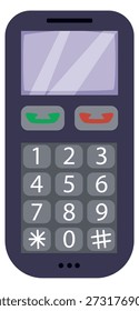 Celular para idosos. Dispositivo de botão grande para idoso