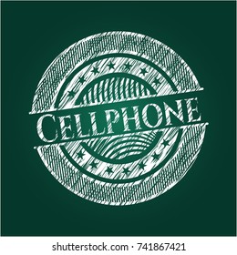 Cellphone on chalkboard