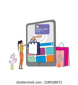 Cellphone Online Purchase Illustration Detail 